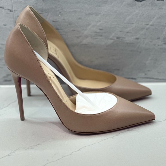 Christian Louboutin , new size 8 , never used, model iriza 100 Nappa color blush - Picture 3 of 7